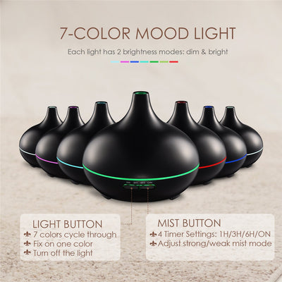 Copy of 9 Woodgrain Aroma Diffuser Humidifier Wholesale Air Humidifier 300ML Essential Oil Humidifier