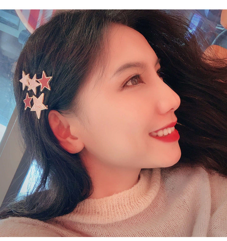 Korean Round Star Hair Clips - SHOPPLEHUB