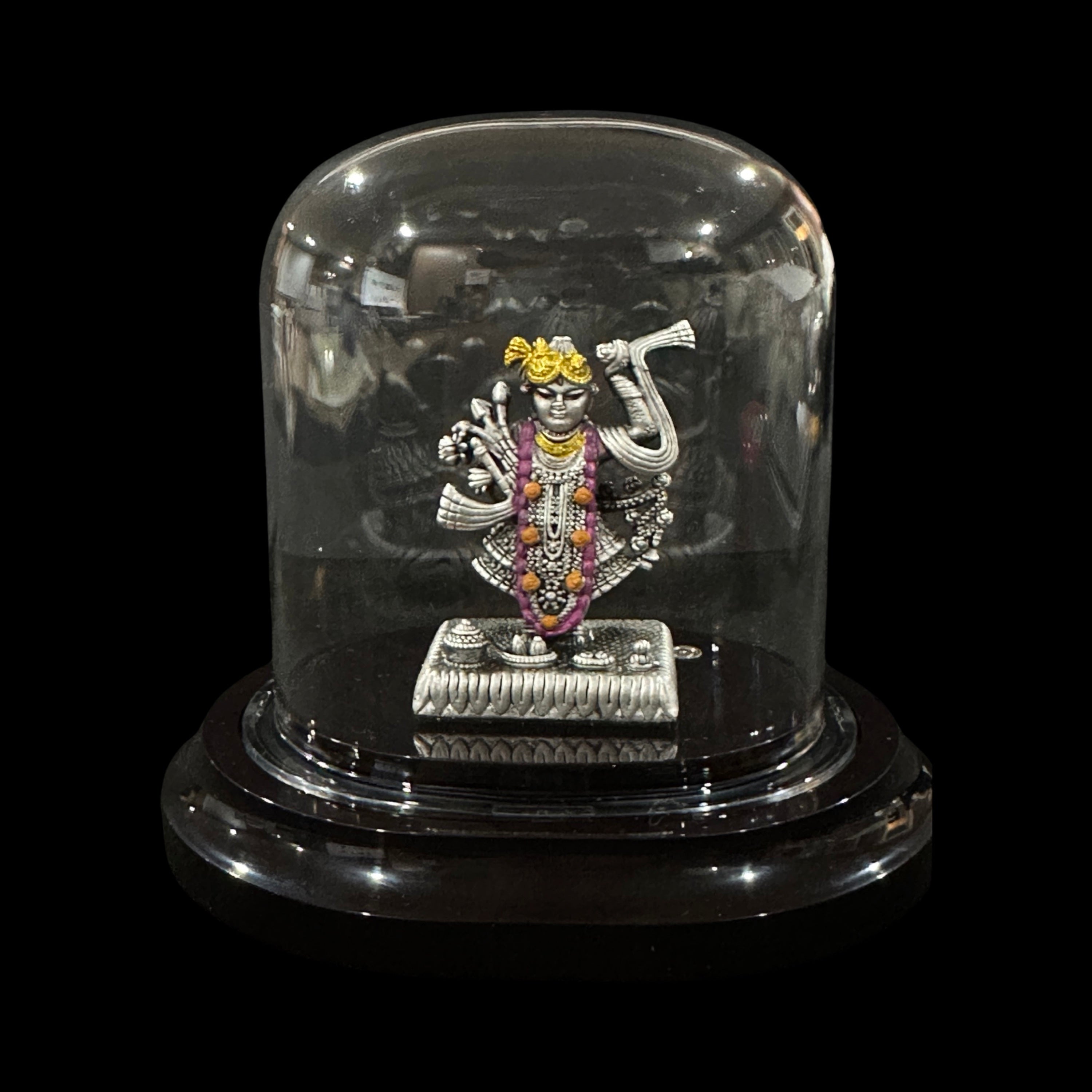 999 Pure Silver Srinath Ji Idol  / Statue / MURTHI (Figurine #03)