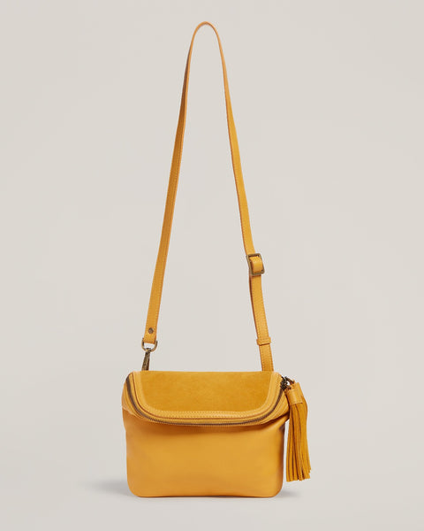 Convertible Fringe Belt Bag in Saffron – Moxie Made