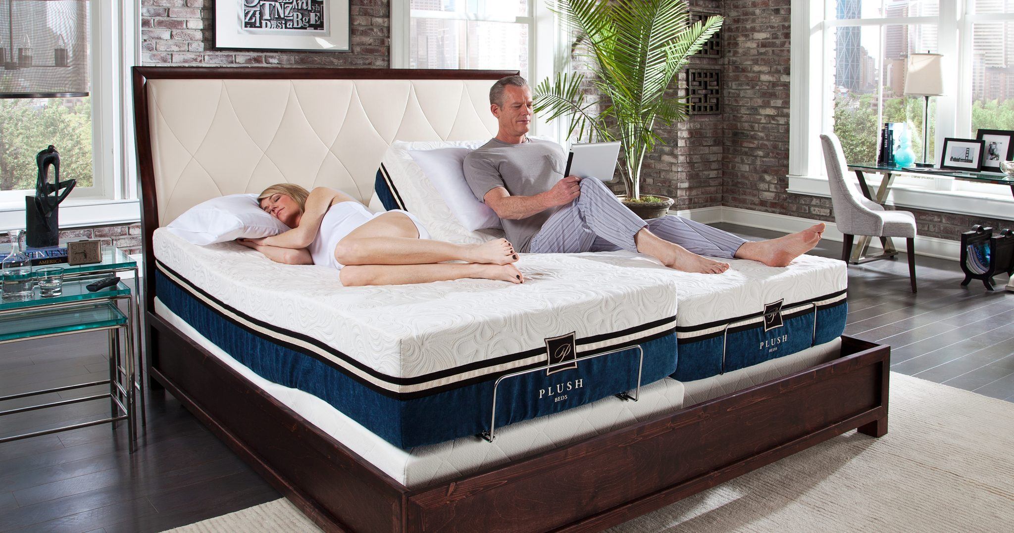 Adjustable split clearance king size bed