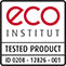 Luxury Bliss latex mattress Eco Institut certification
