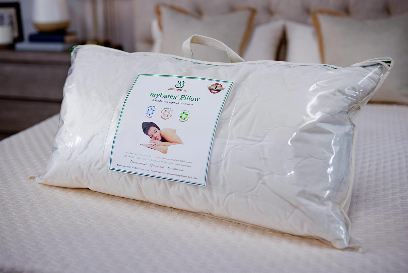 Latex & Wool Side Sleeper Pillow