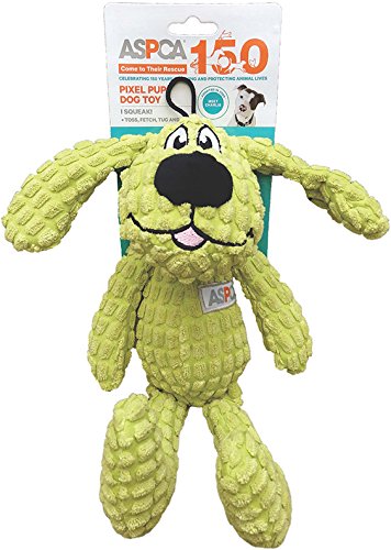 Aspca Pixel Pup Dog Toy Green Capital Books And Wellness