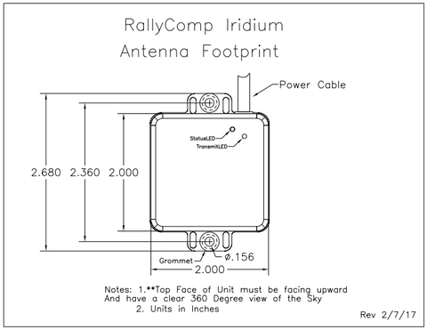 RallyMotoShop RallyComp Iridium Antenna