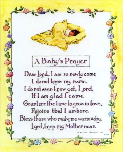 A BABY'S PRAYER - CATHOLIC PRINTS PICTURES - Catholic Pictures