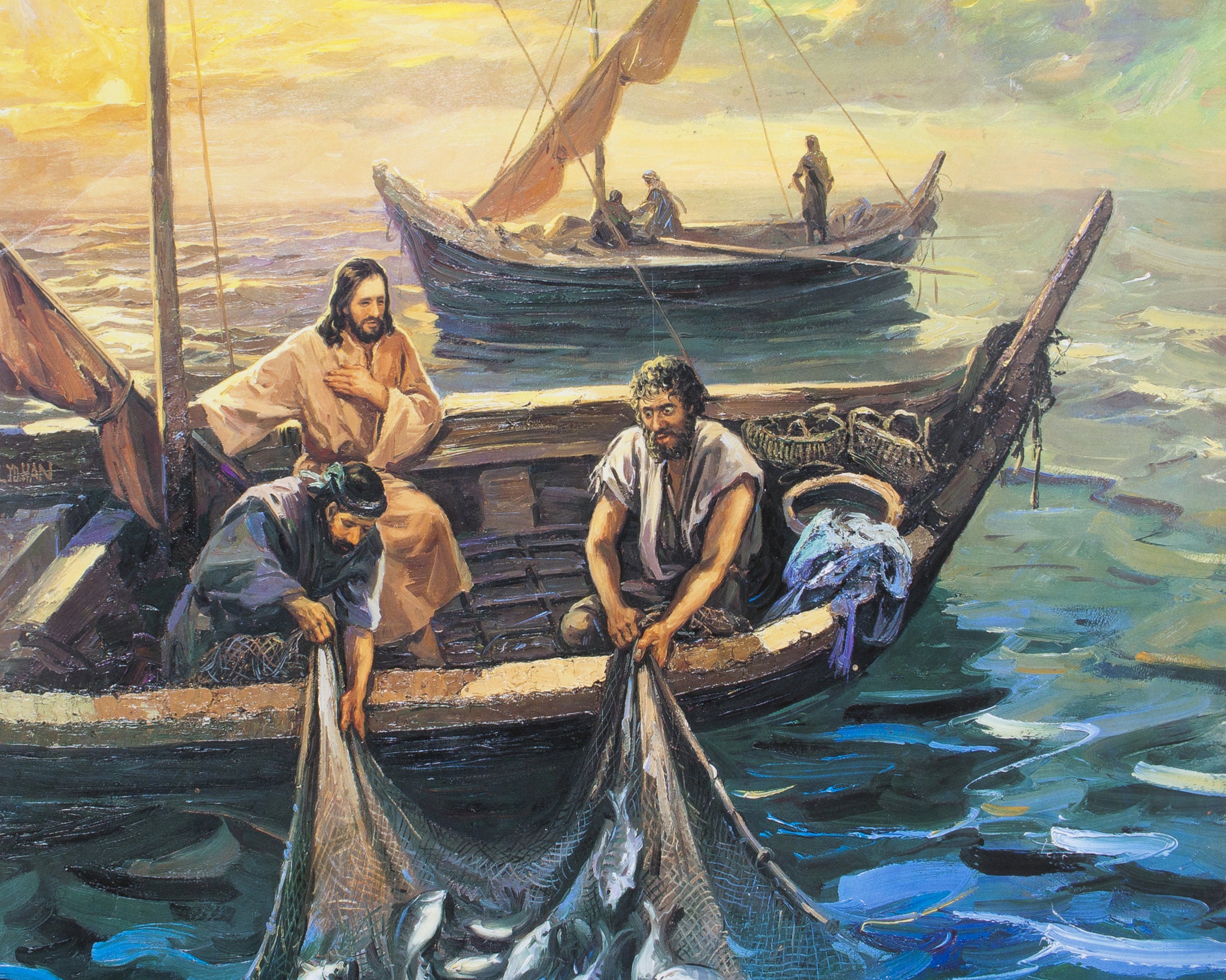 Притча о рыбке. Иисус Христос чудесный улов рыбы. Чудесный лов рыбы на Галилейском озере.
