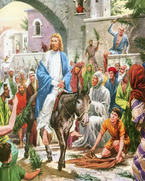 Jesus Enters Jerusalem T - CATHOLIC PRINTS PICTURES