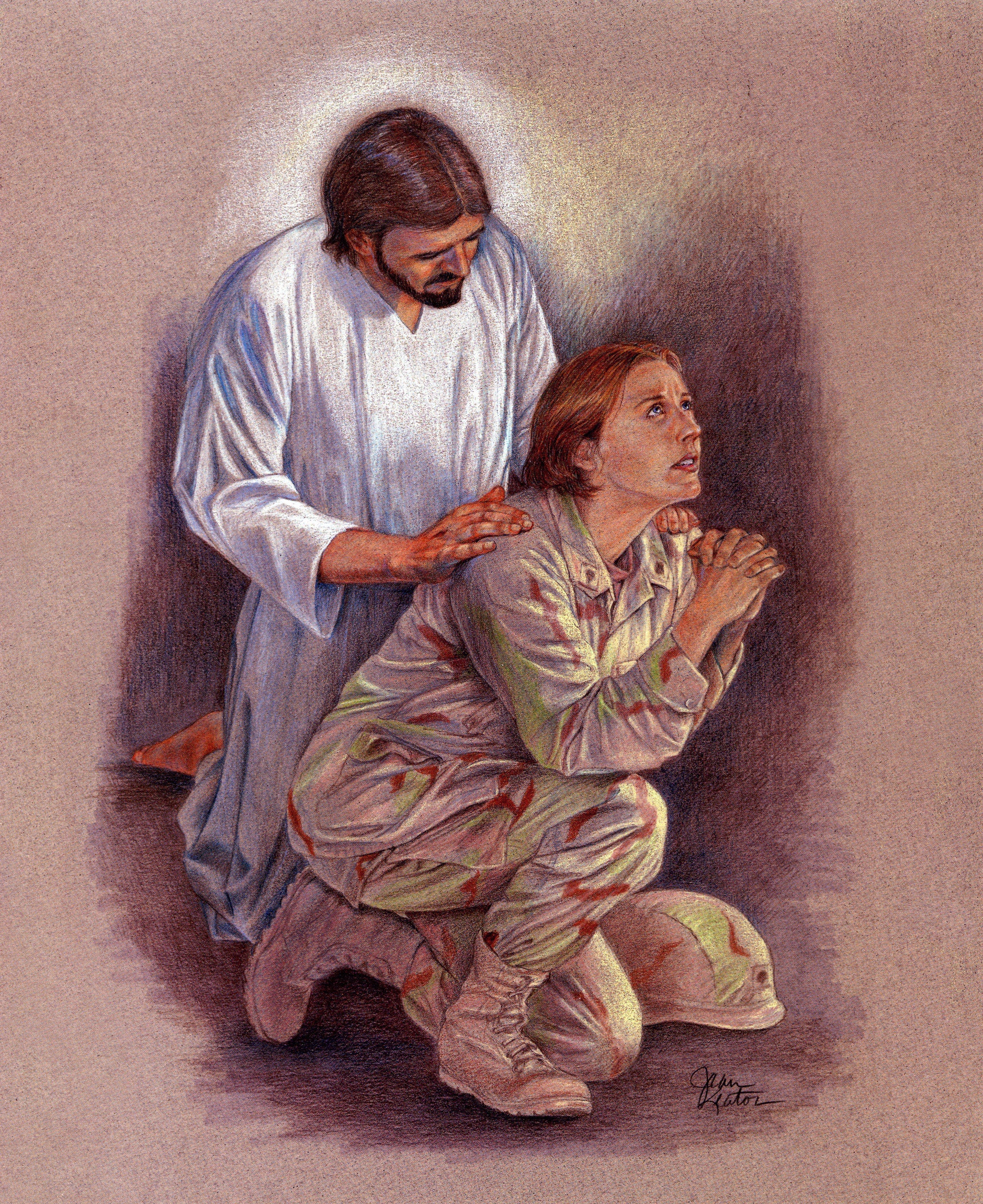 jesus-with-soldier-catholic-prints-pictures-catholic-pictures