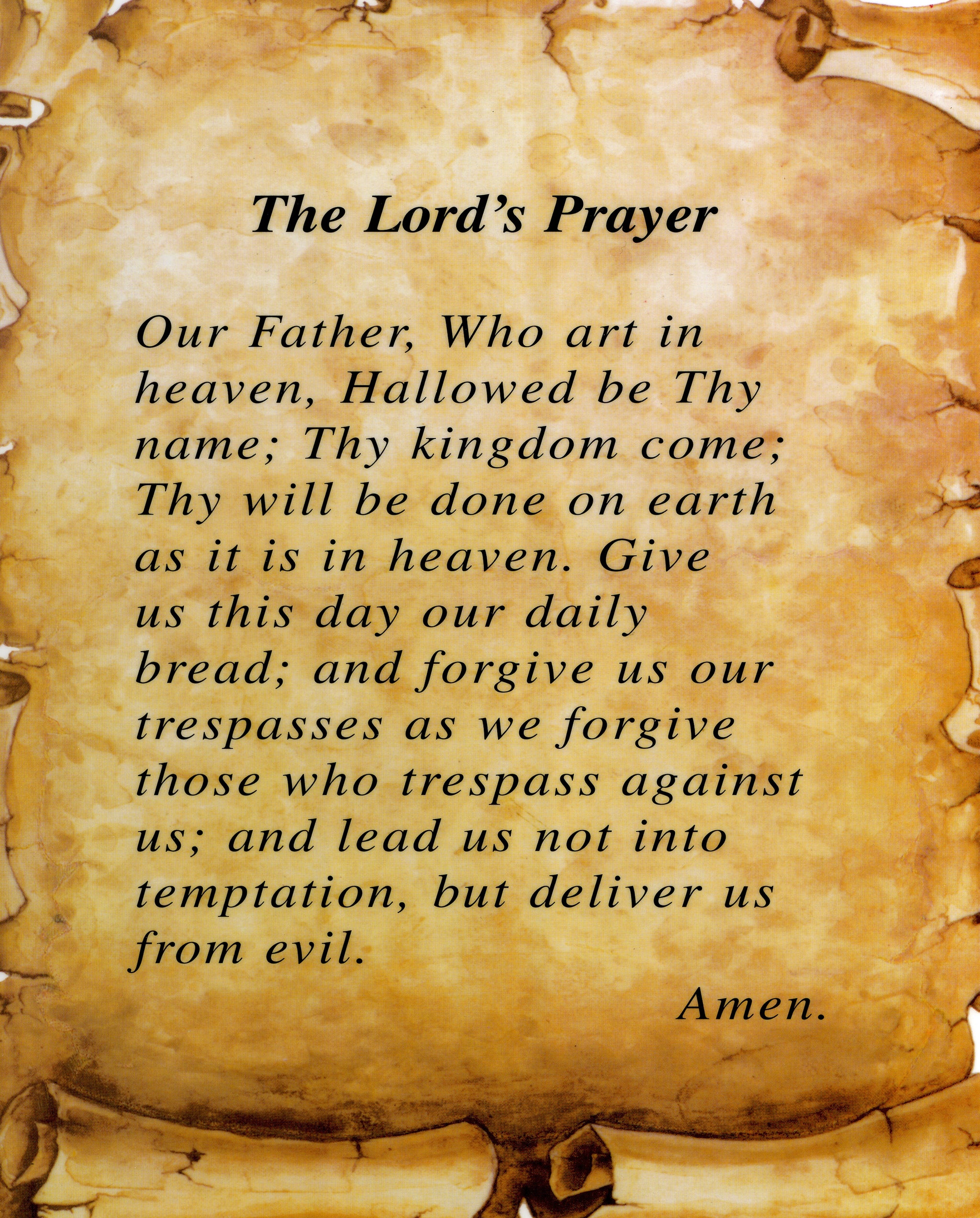 presentation of the lord's prayer