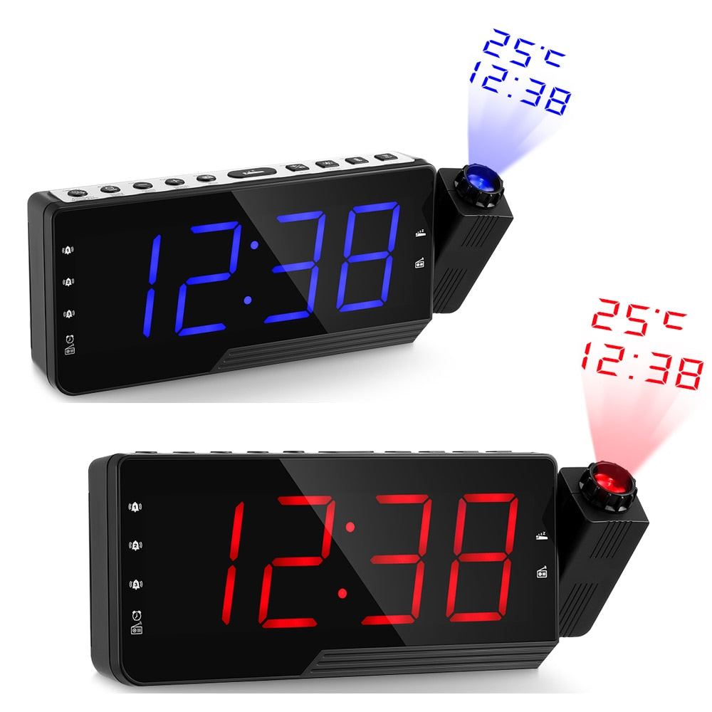 Ceiling Wall Projection Alarm Clock Projects Time With Fm Radio