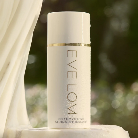 Eve Lom Gel Balm Cleanser on relaxing nature spa background