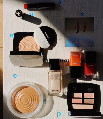 Chanel Makeup Flatlay