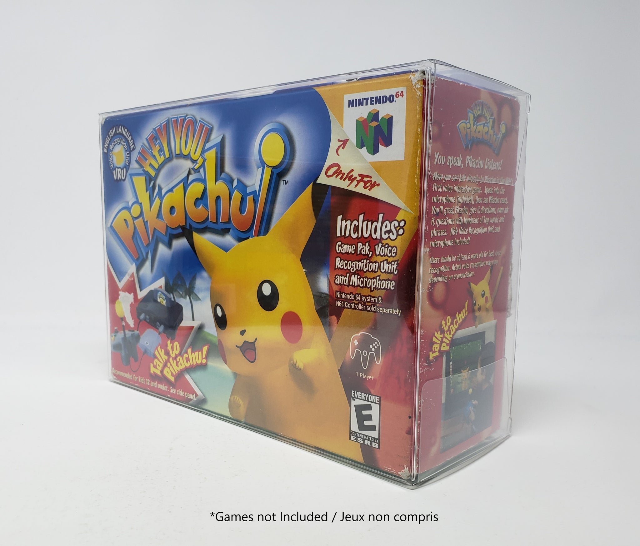 Hey You Pikachu Or Starfox 64 Clear Box Protector Plastic Case Ninte Respawnandreplay