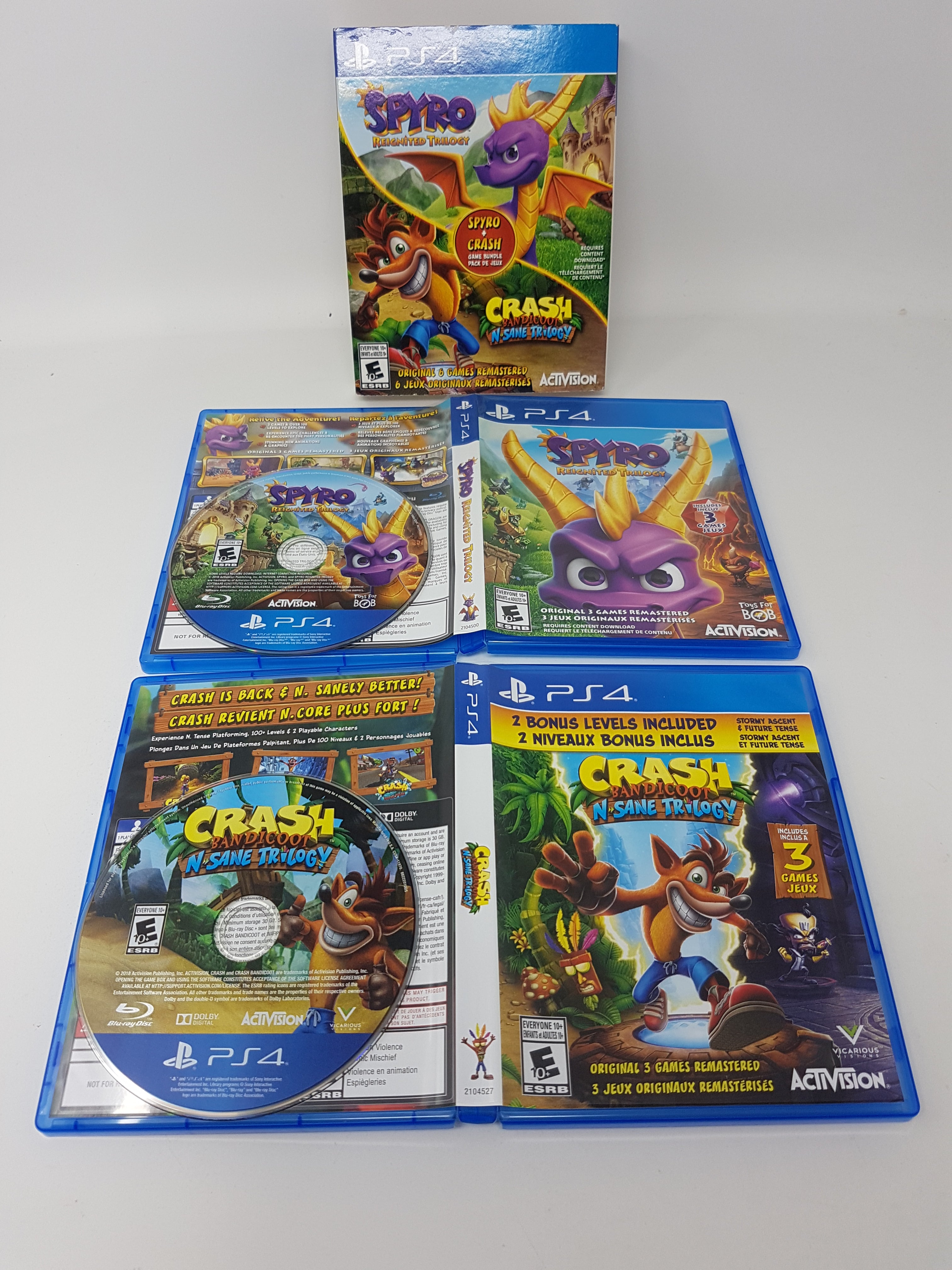 Spyro Reignited Trilogy & Crash Bandicoot Sane Trilogy Sony Playst – Respawnandreplay