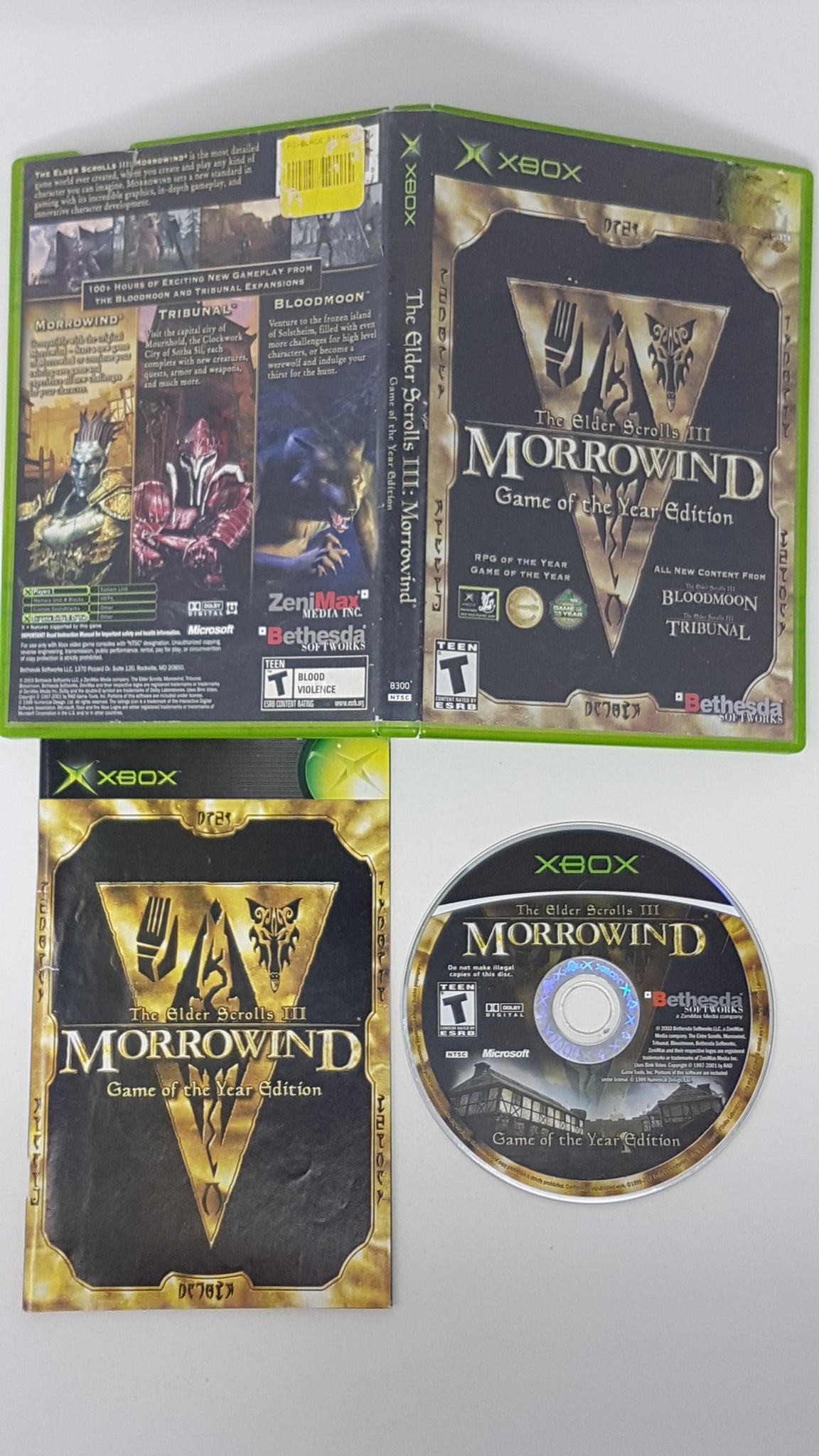 elder scrolls morrowind goty pc disk