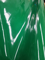 Kelly Green Vinyl Multipurpose Faux Leather , Smooth Patent Leather Sheet, Upholstery , Artificial Leather, Fake Leather  Sold By The Yard