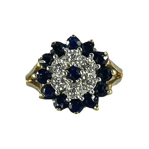 Vintage Sapphire and Diamond Ring