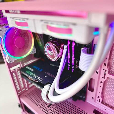pink pc parts and components