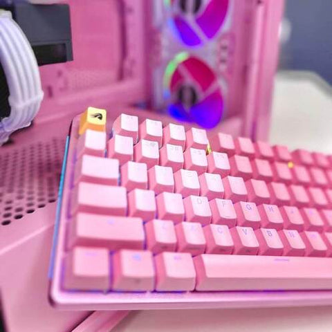 pink pc gaming keyboard