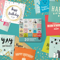 Packs Of Birthday Cards For Women, Men & Children Made In The UK ...