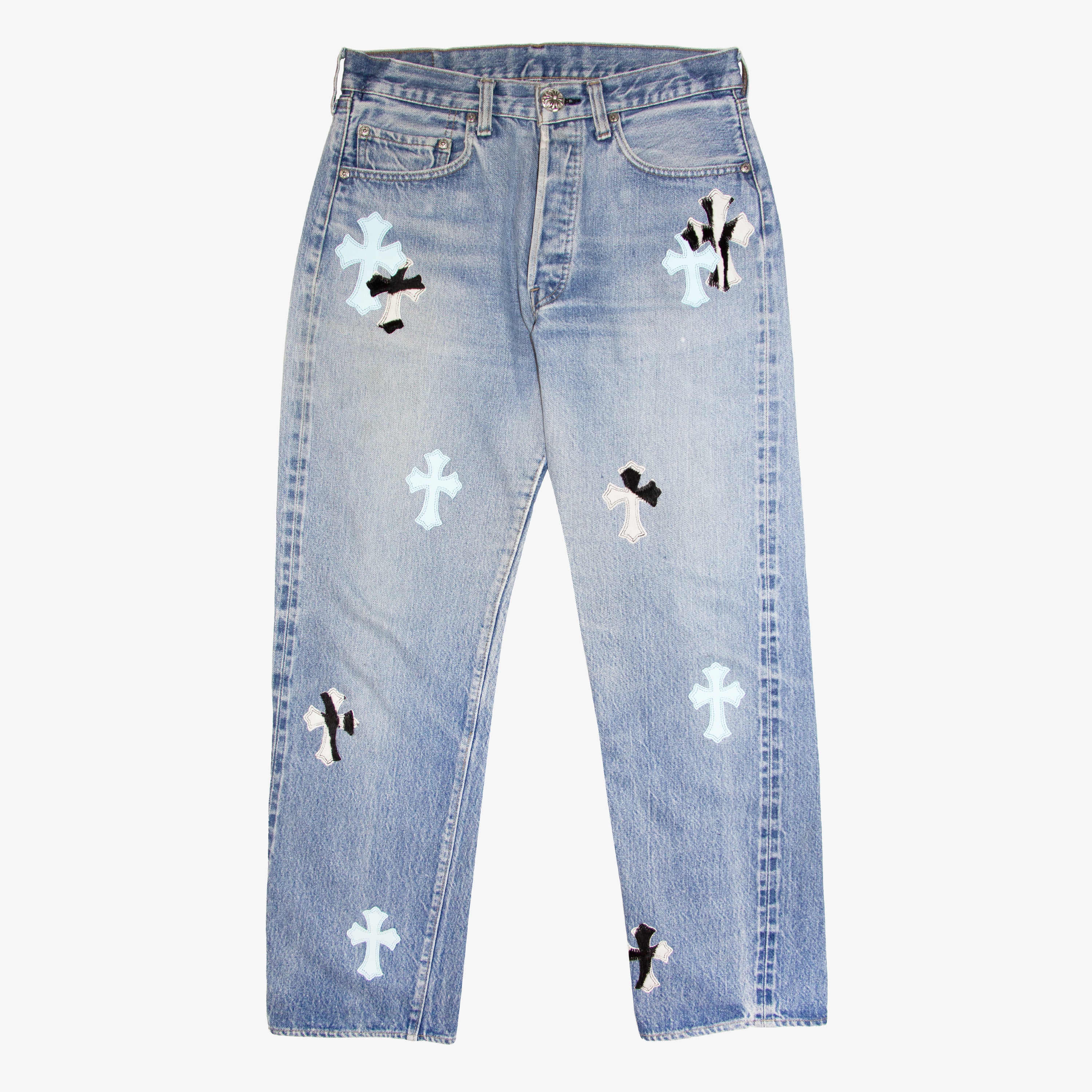 MULTI COLOR CROSS PATCH DENIM – OBTAIND