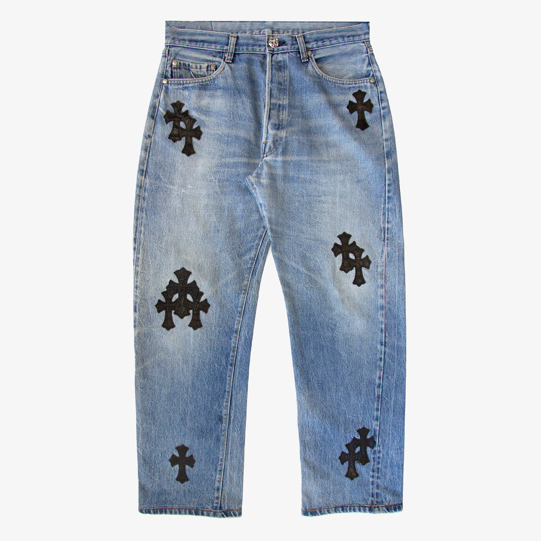 CHROME HEARTS BLUE TRICOLOR PATCH DENIM – OBTAIND