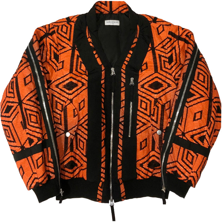 dries van noten back zip bomber