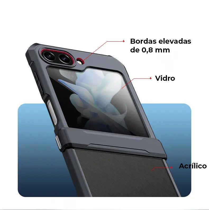 Case Samsung Z Flip Blindada Anti Impacto