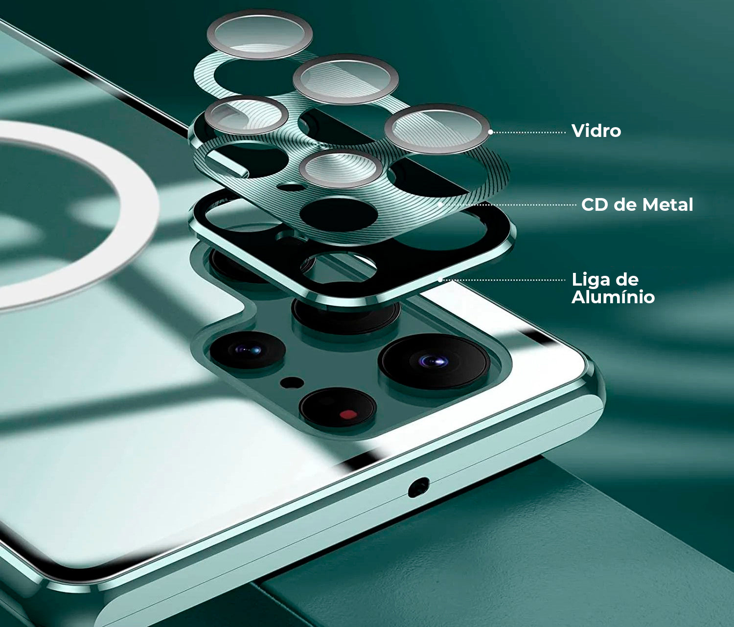 Case Samsung de Dupla Proteção 360º com MagSafe