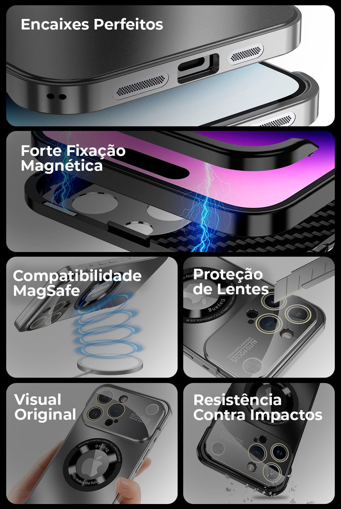 Case iPhone MagSafe com Protect Leans e Aromatizante