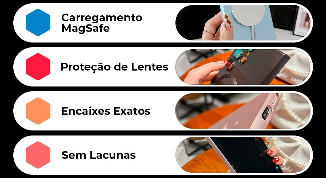 Case Samsung Ultrafina Metálica com MagSafe