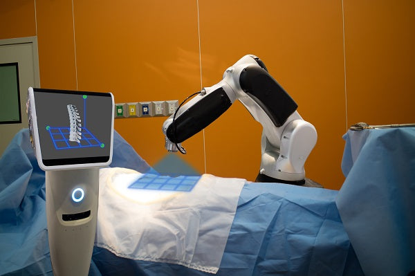 Photo of a robotic medical machine at a hospital