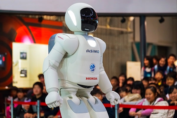 Photo of the humanoid robot Asimo