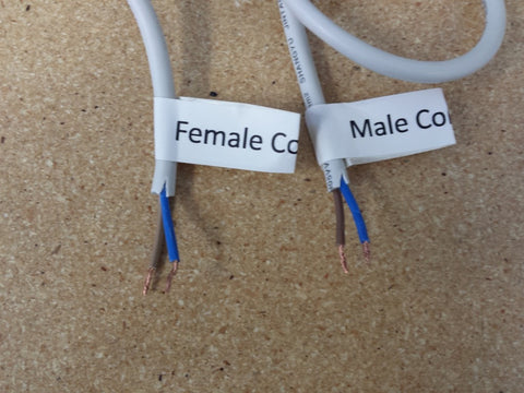 Photo of wires with strip the ends of the wires