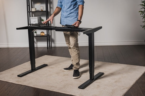 Black lifting table frame