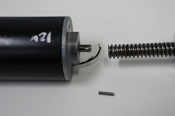 Remove the old motor and position the new motor into the lead screw