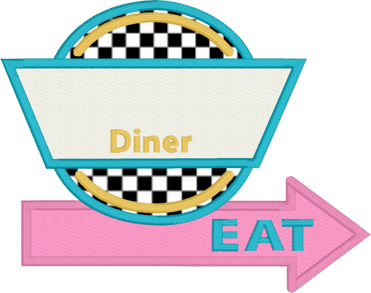 Blank Diner Sign Template