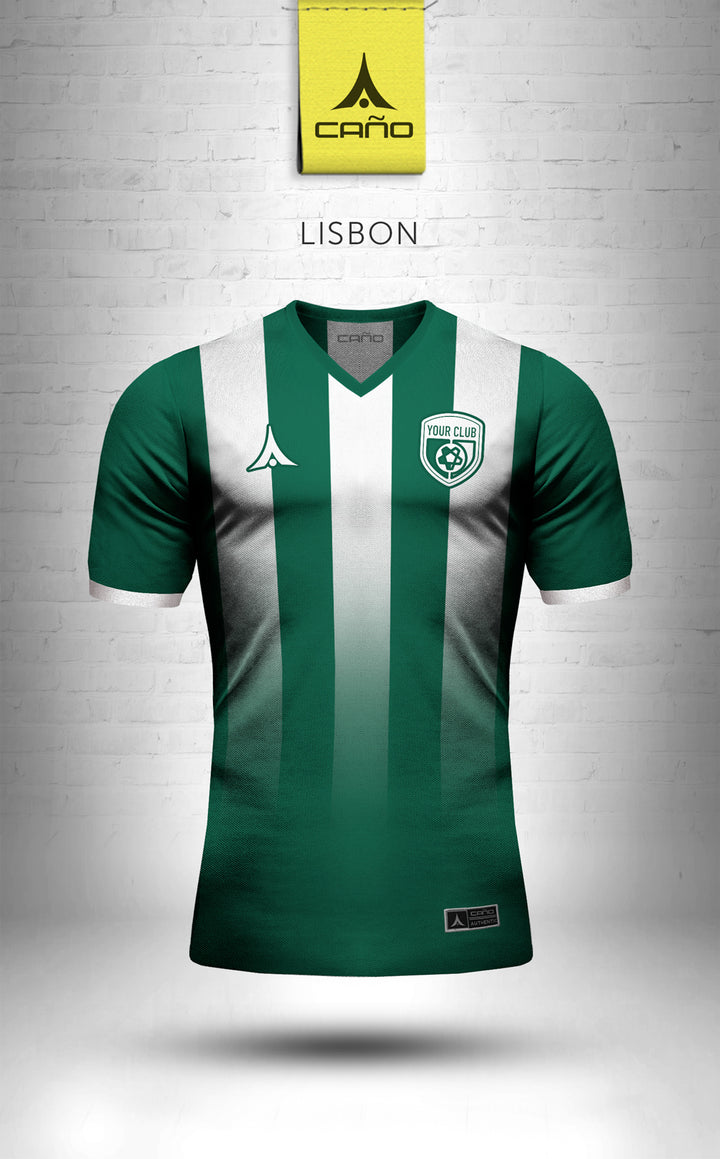 white and green soccer jersey