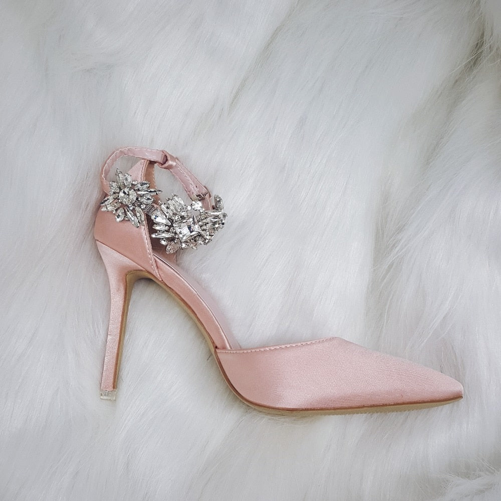 pointed toe wedding heels