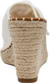 LONDON FOG Womens Heidi Espadrille Wedge Sandals with Knotty Bow Detail