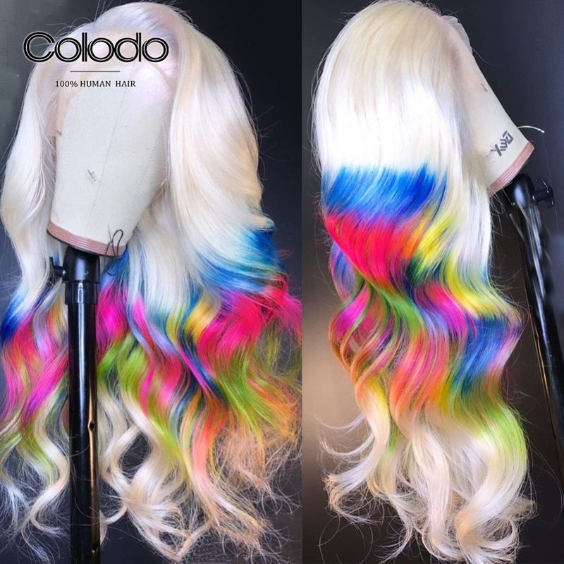 rainbow lace frontal