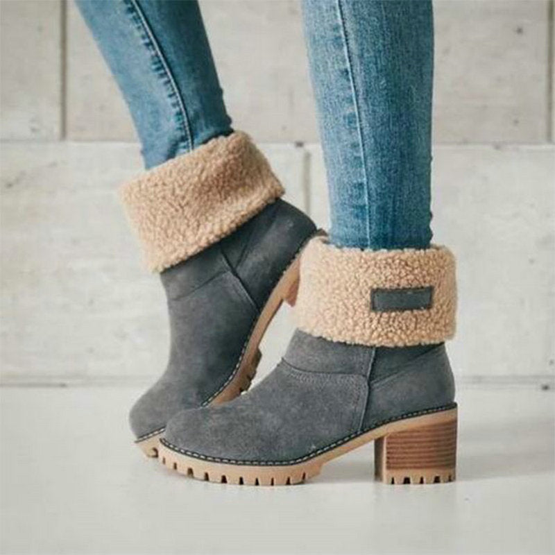 women's snow boots with heels