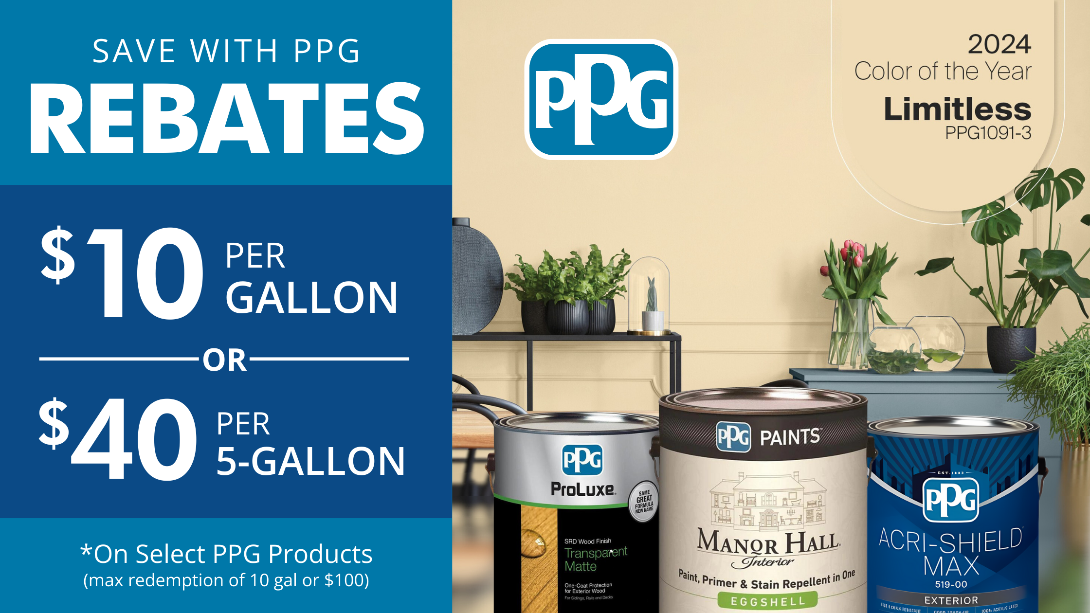 PPG 2024 Rebate Standard Paint & Flooring