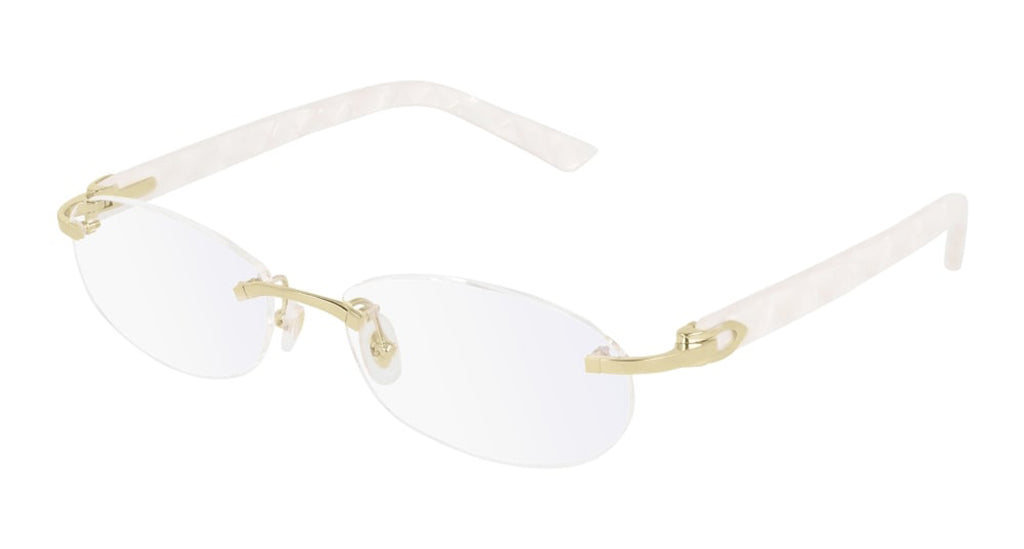 simultáneo Nombrar Derribar Cartier - CT0056O-002 in Gold / Pearl White – Morgenthal Frederics