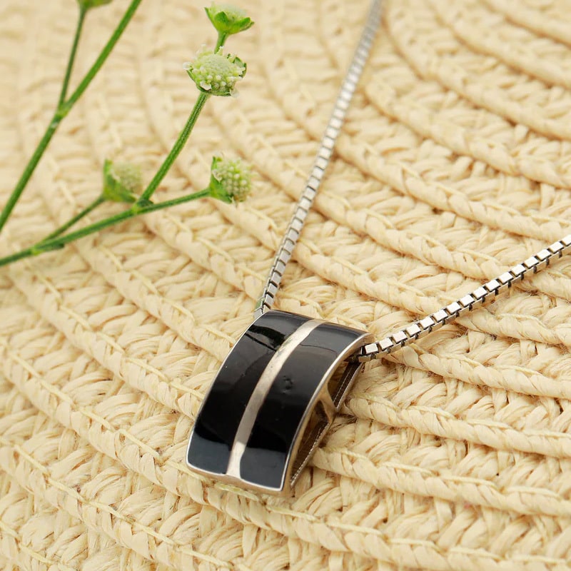 Bold Black Pendant