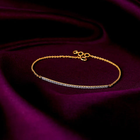 Gold Serene Love Diamond Bracelet