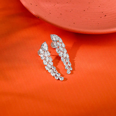 Silver Elara Statement Earrings