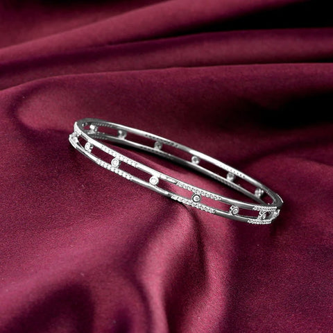 Silver Classic Duality Bangle