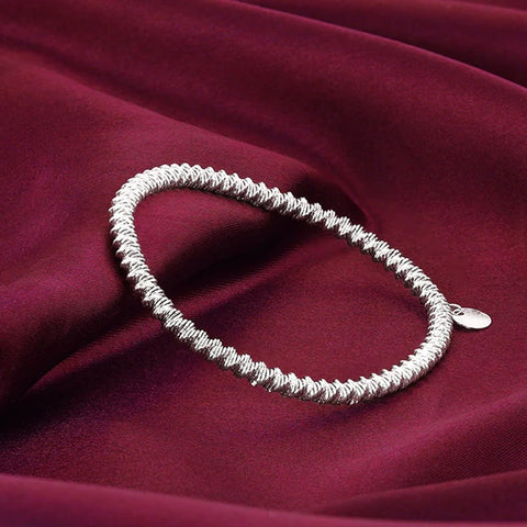 Silver Twisty Bracelet